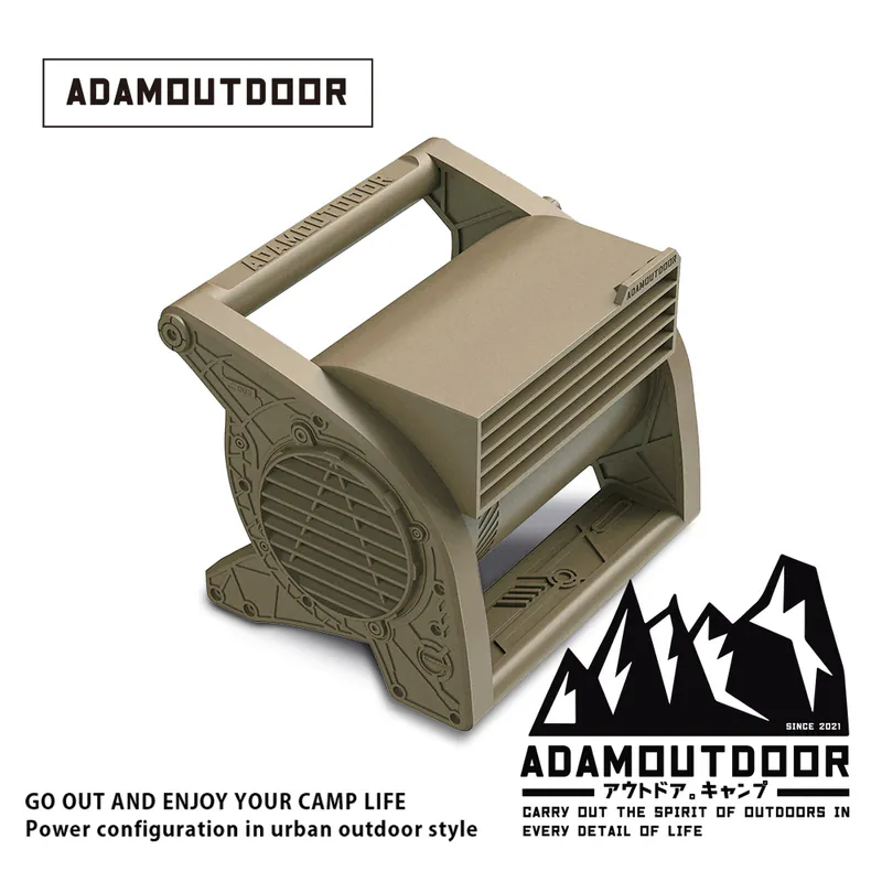 ADAMOUTDOOR｜桌上型迷你渦輪扇 沙漠色