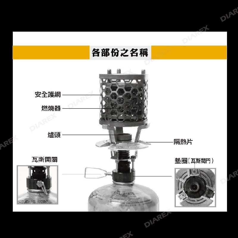 領航家Pro Kamping T-heater 瓦斯暖爐「EcoCAMP│艾科戶外」