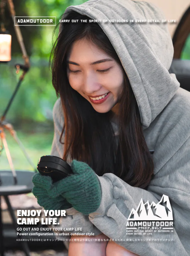 ADAMOUTDOOR｜USB充電式磁吸雙入組 掌心暖爐 黑色