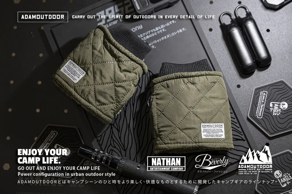 ADAMOUTDOOR｜USB急速加熱暖手套 軍用綠