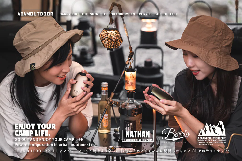 ADAMOUTDOOR｜USB充電式磁吸雙入組 掌心暖爐 黑色