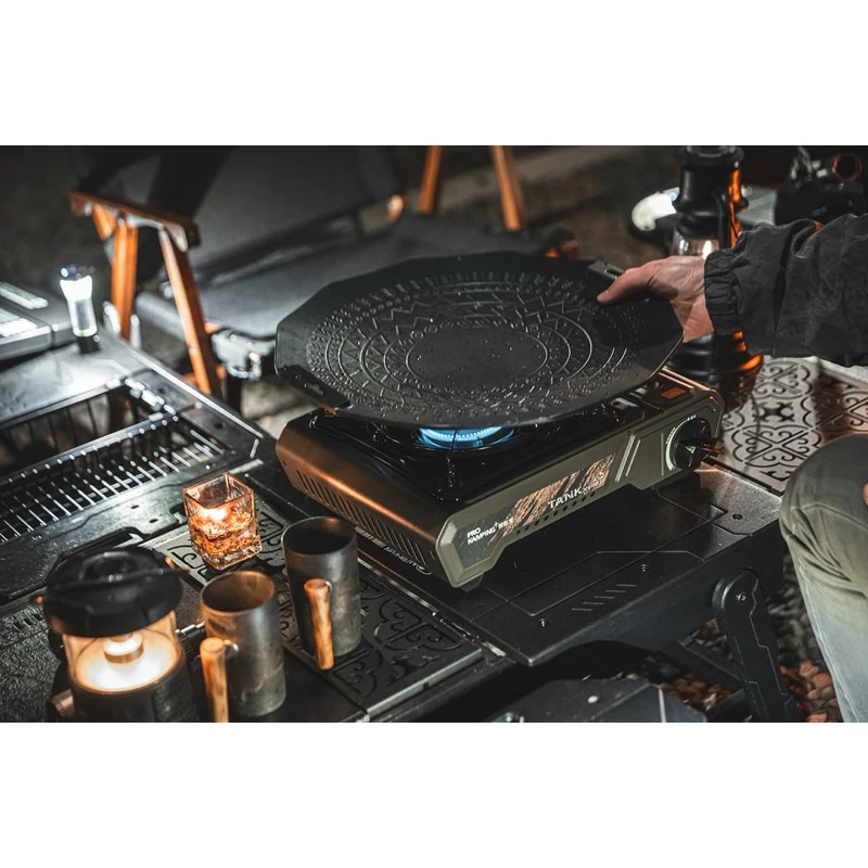 領航家PRO KAMPING TANK高功率瓦斯爐II代-軍綠色X-4000II「EcoCAMP艾科戶外」