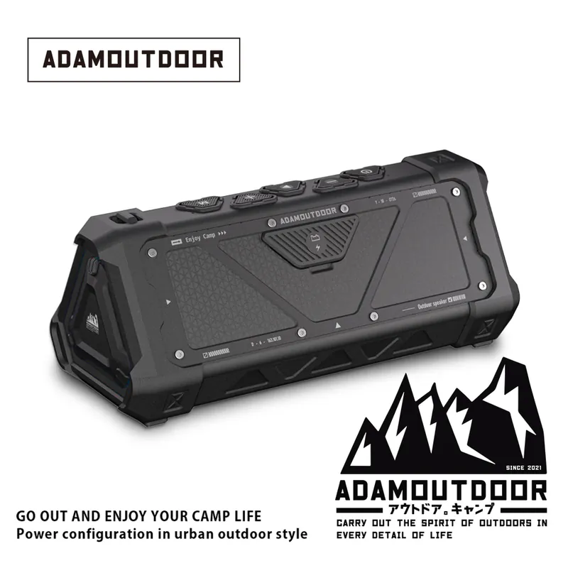 ADAMOUTDOOR｜戶外藍芽音箱 黑