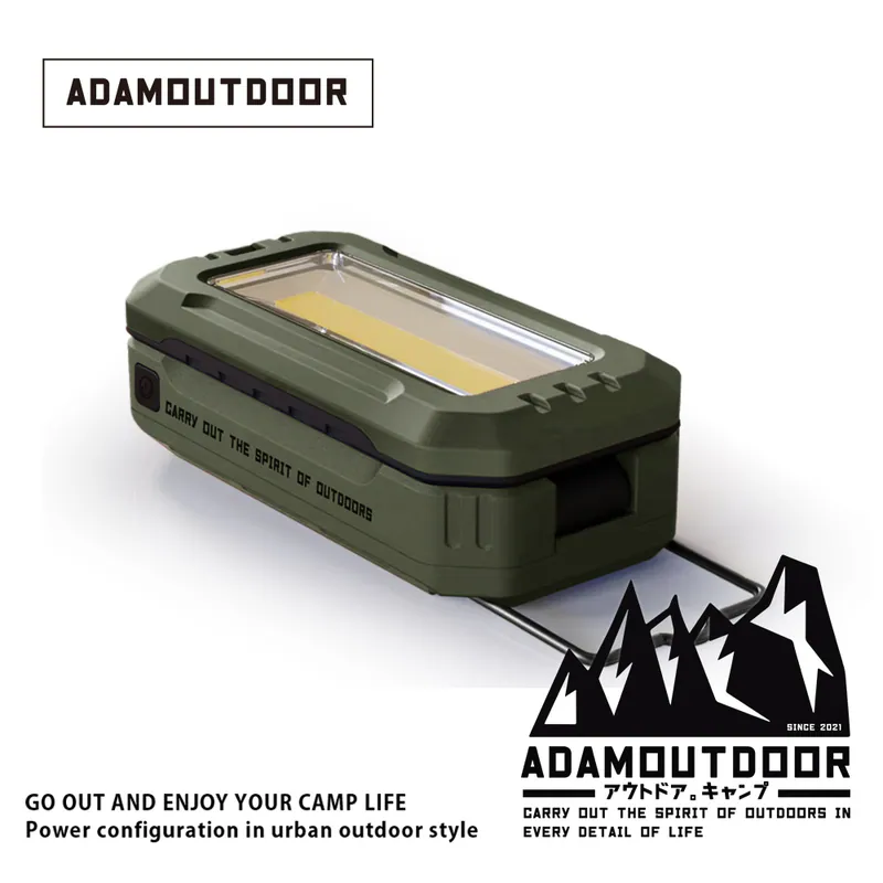 ADAMOUTDOOR｜萬用摺疊伸縮式照明燈 軍用綠【現貨】