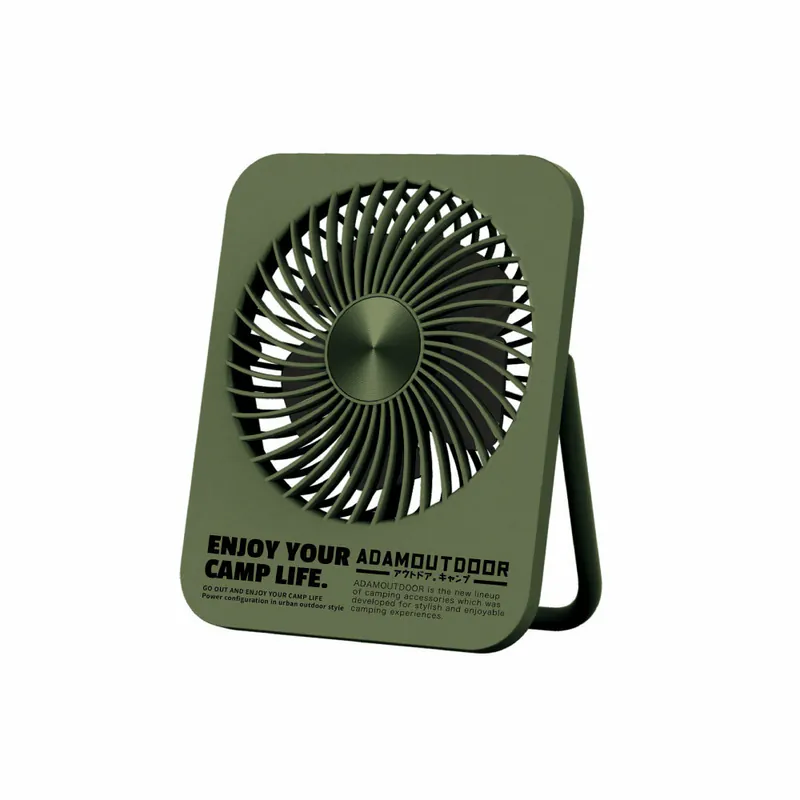 ADAMOUTDOOR｜USB充電式迷你桌上型風扇 軍綠色【夏季新品】
