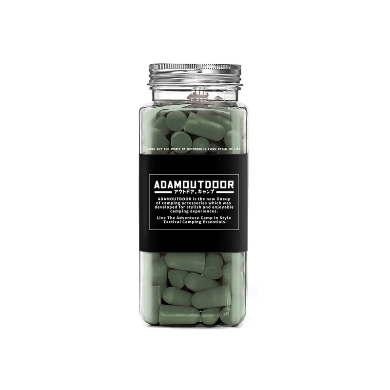 ADAMOUTDOOR｜彈型拋棄式降噪隔音耳塞 軍綠色