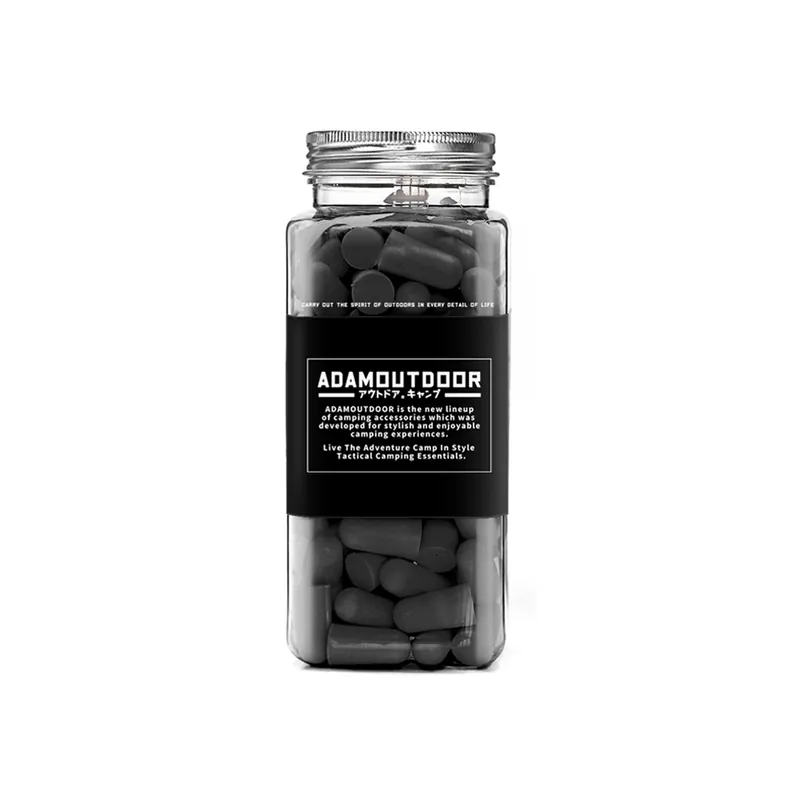 ADAMOUTDOOR｜彈型拋棄式降噪隔音耳塞 黑