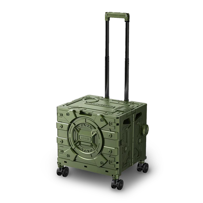 ADAMOUTDOOR｜旅行摺疊購物車 軍綠色
