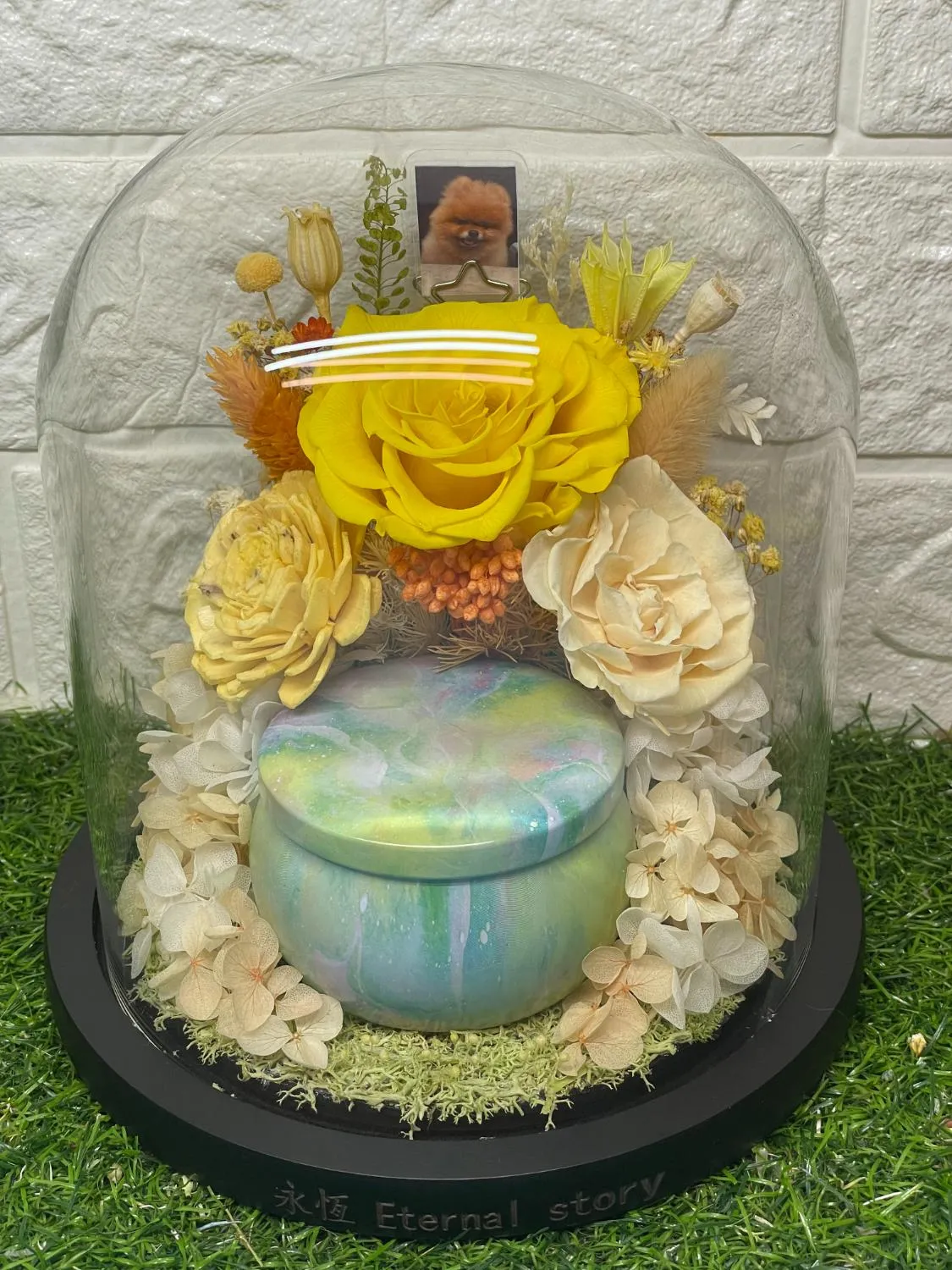 F0003 永生花盅骨灰罐