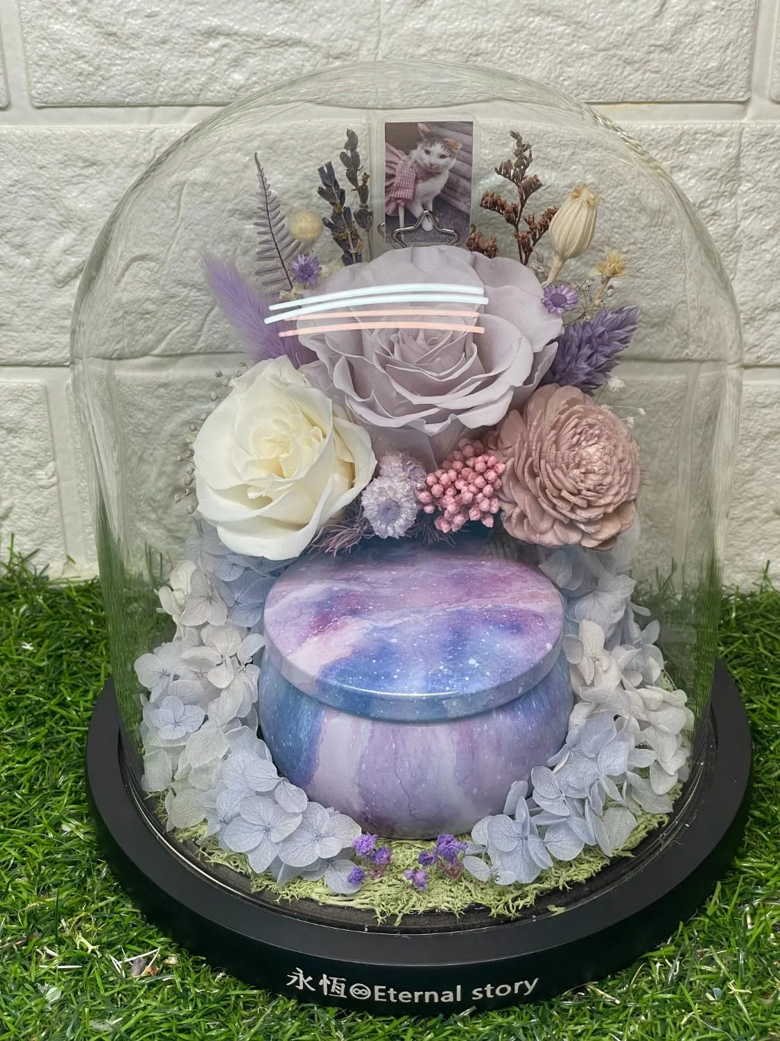 F0003 永生花盅骨灰罐
