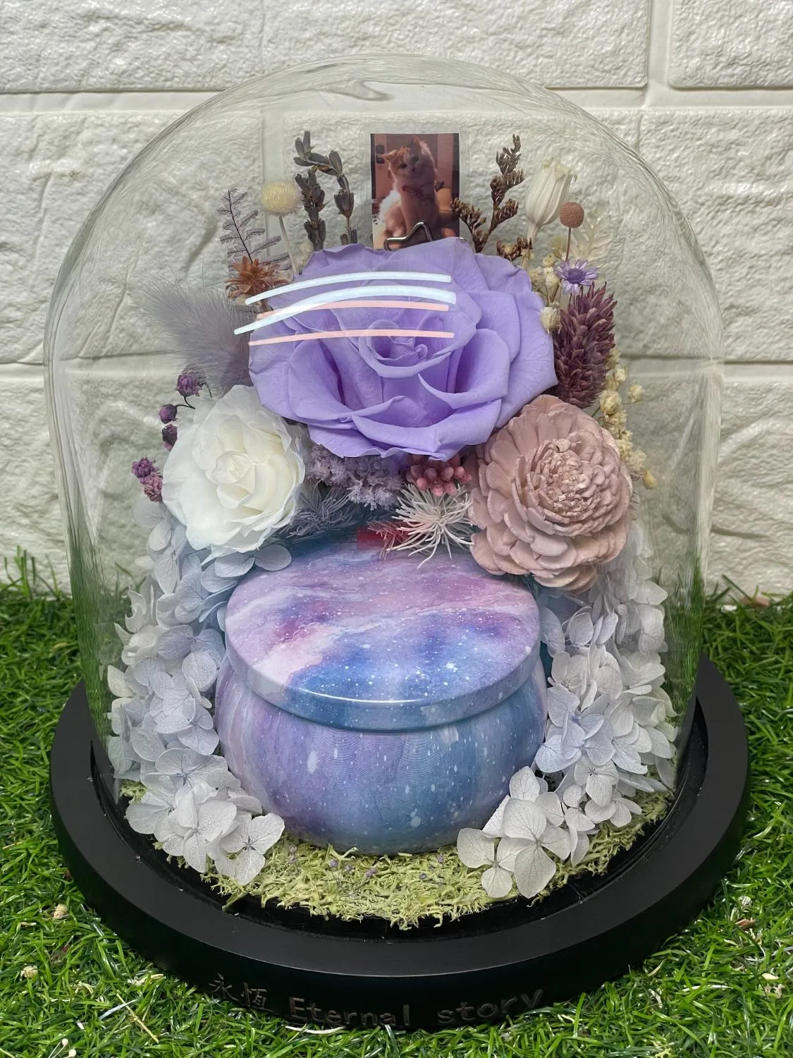 F0003 永生花盅骨灰罐