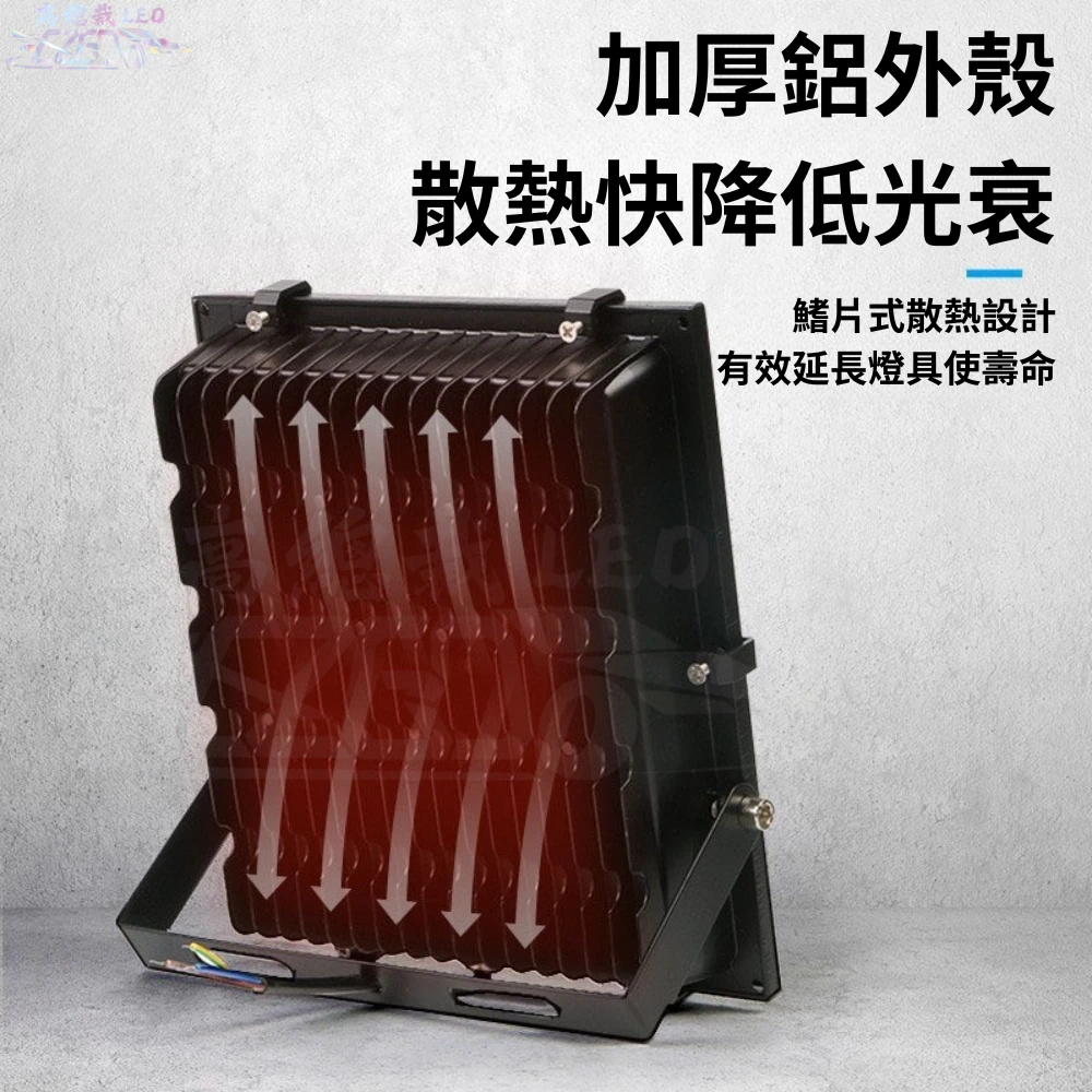 【高總裁LED 】台灣現貨 LED投射燈 防水投光燈 戶外燈 200W 白光 探照燈 場地燈 廣告招牌燈 110V
