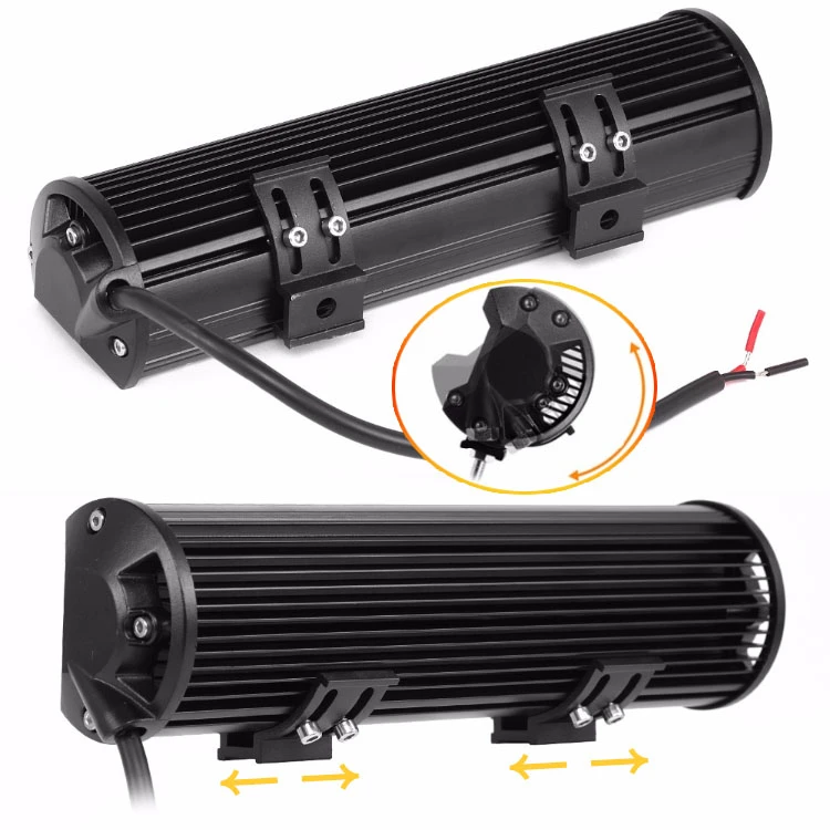 【高總裁LED 】台灣現貨 144W雙排工作燈黃光 白光 防水 12V 24V 照明   照輪 照地 探照燈