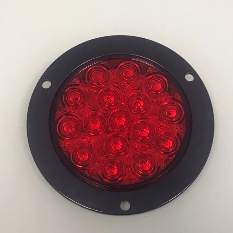 【高總裁LED 】台灣現貨 16ELD 4吋不鏽鋼圈單色尾燈 薄款 24V 防水 圓形尾燈 煞車燈 方向燈 小燈 警示燈
