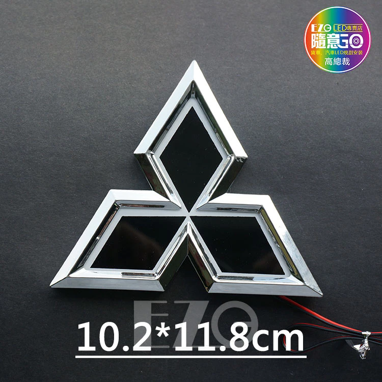 【高總裁LED 】台灣現貨 5D三菱 LED 車標 堅達可用 12V 車標燈 後尾車標標誌發光燈 三菱燈 防水 防塵
