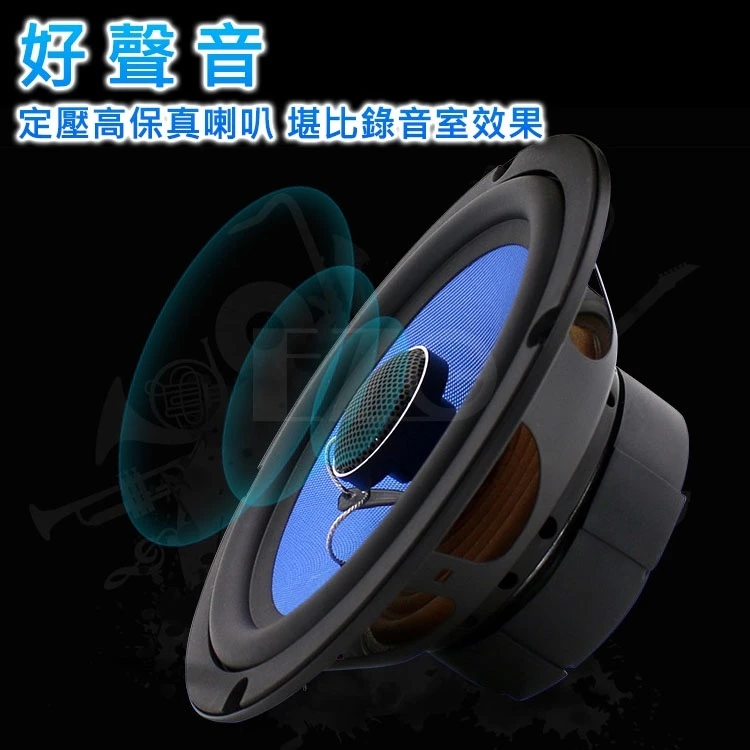 【高總裁LED 】台灣現貨 同軸喇叭 4吋方型 6.5吋圓型 車音響 大功率高中重低音喇叭 揚聲器 車用喇叭 喇叭