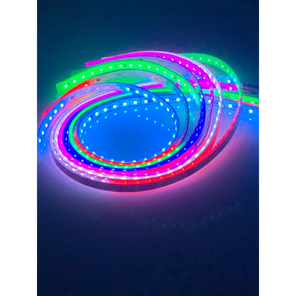 【高總裁LED 】台灣現貨 LED 七色幻彩跑馬軟燈條 188種變化 防水燈條 七彩 24V 12V 100公分 燈