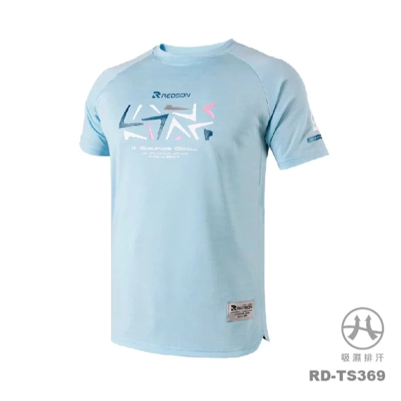 〔飛迅羽球仁德館〕Redson機能短T SHAPE款 中性版 亮藍 RD-TS369