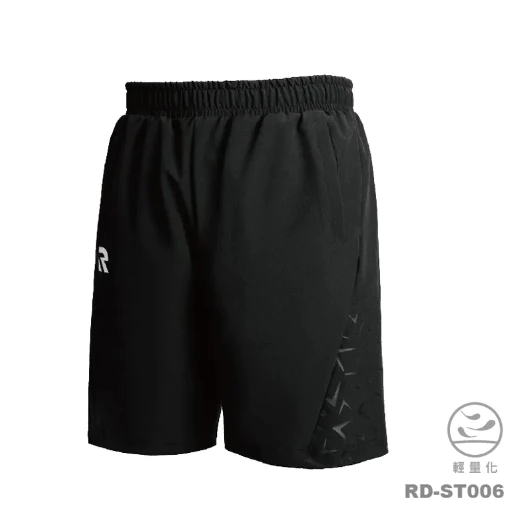 〔飛迅羽球仁德館〕Redson機能短褲 中性 黑色 RD-ST006