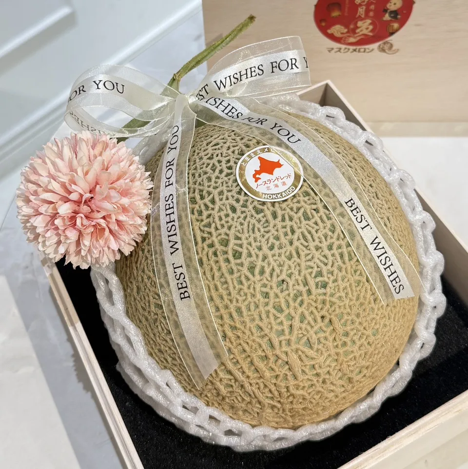 月圓人團圓哈密瓜木盒禮盒
