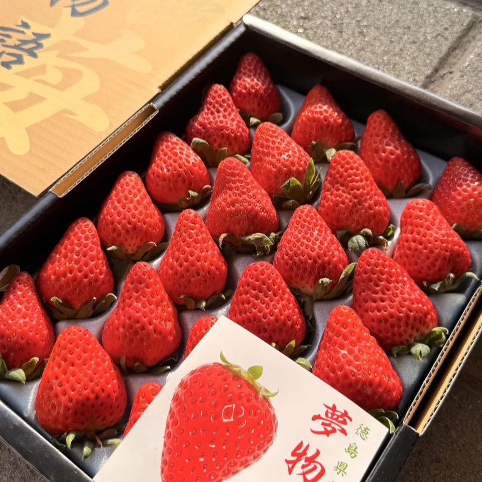 日本 德島阿波莓紅臉頰草莓