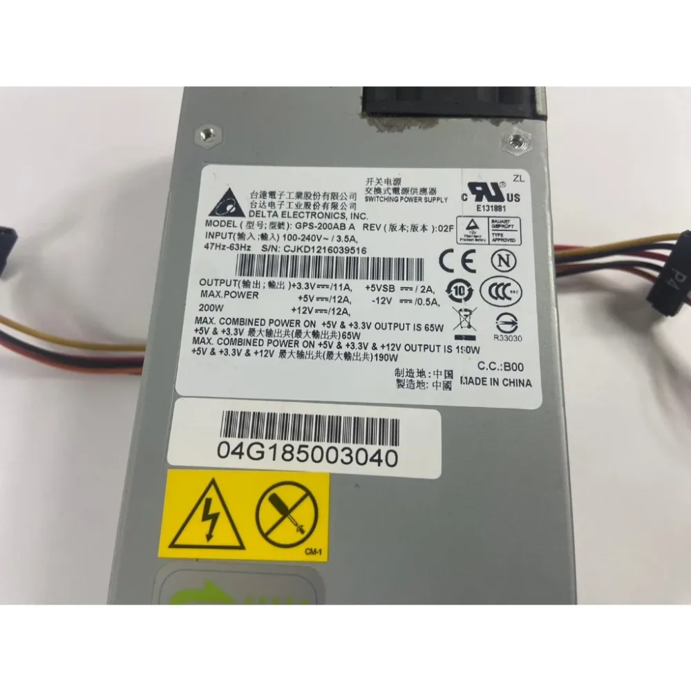 台達 GPS-200AB A Rev 02F 200W 電源供應器