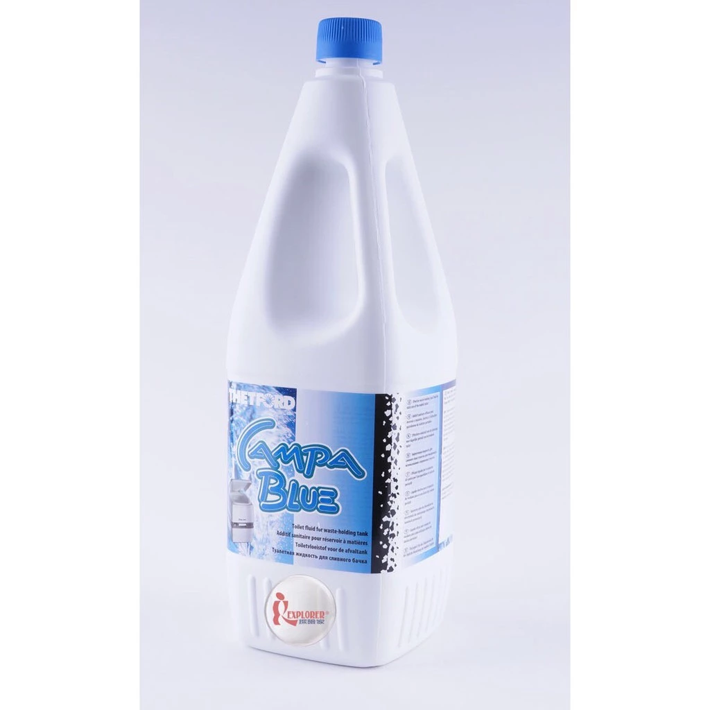 【綠色工場】THETFORD AQUA KEN BLUE 馬桶分解劑2L 下層專用 消毒 分解除臭 藍瓶 行動馬桶用