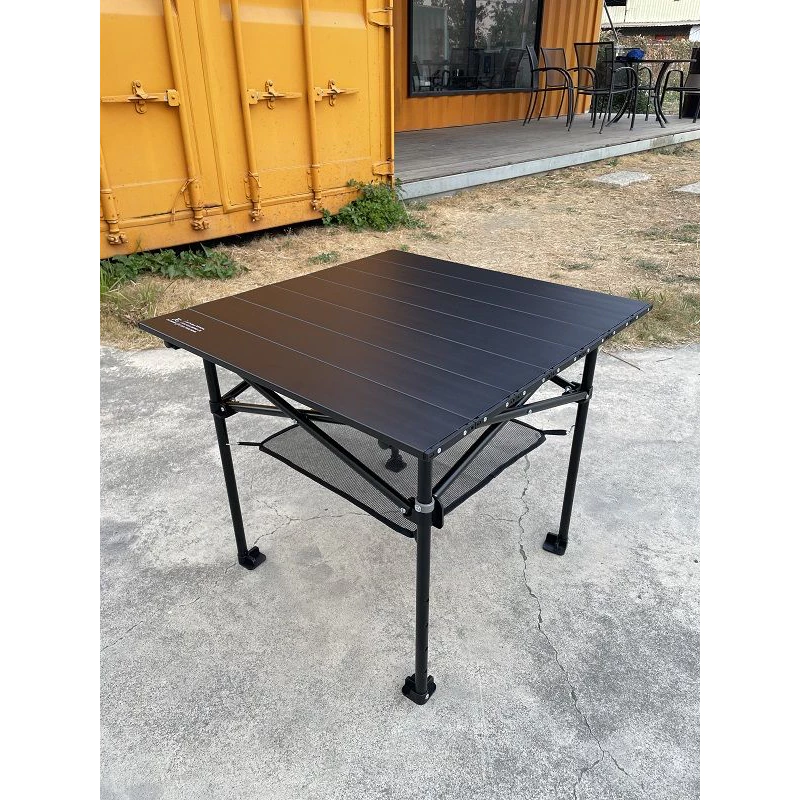 JG outdoor AL2鋁合金折疊收納桌【綠色工場】 小方形款 附收納袋 蛋捲桌 雙層鋁合金桌 露營桌 台灣製