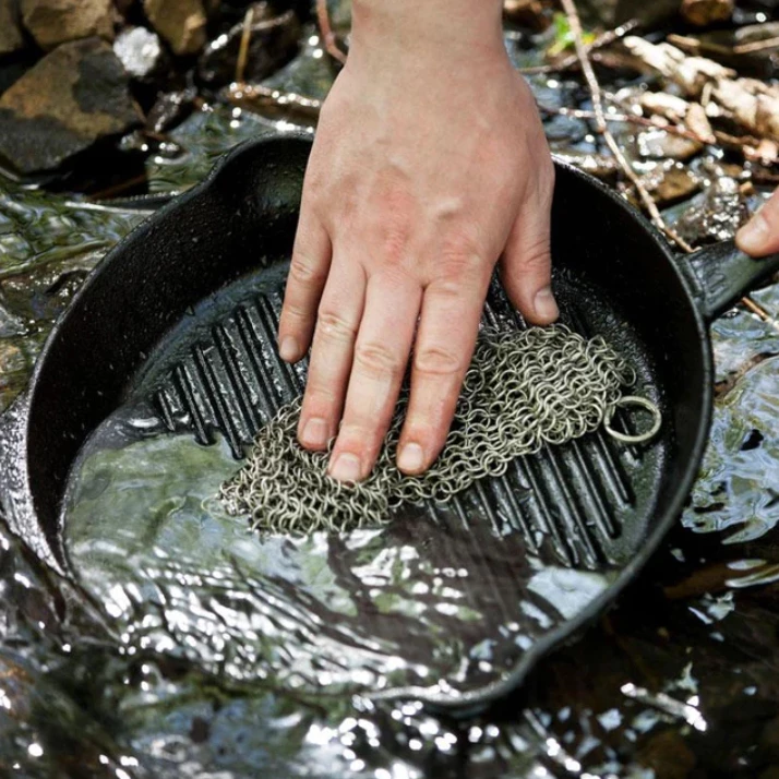 Petromax 不鏽鋼潔鍋鏈網【綠色工場】Chain Mail Cleaner 不鏽鋼鏈 鑄鐵清潔 鋼鏈