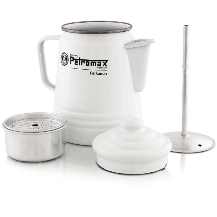Petromax 琺瑯咖啡壺9杯份 (黑 / 白) 【綠色工場】咖啡濾壓壺 茶壺 水壺 露營 戶外 熱水壺 琺瑯壺
