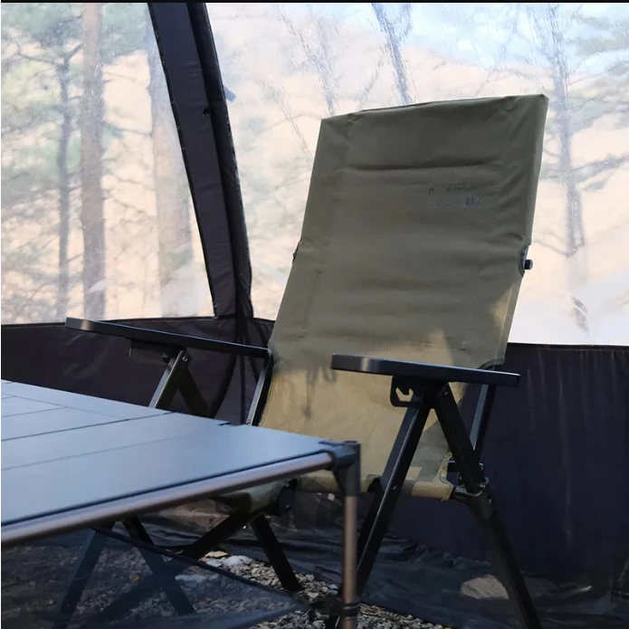 POLARIS北極星 X1 RELAX 四段折疊露營椅【綠色工場】露營高背椅 摺疊椅 大川椅 可調整椅背 附收納袋