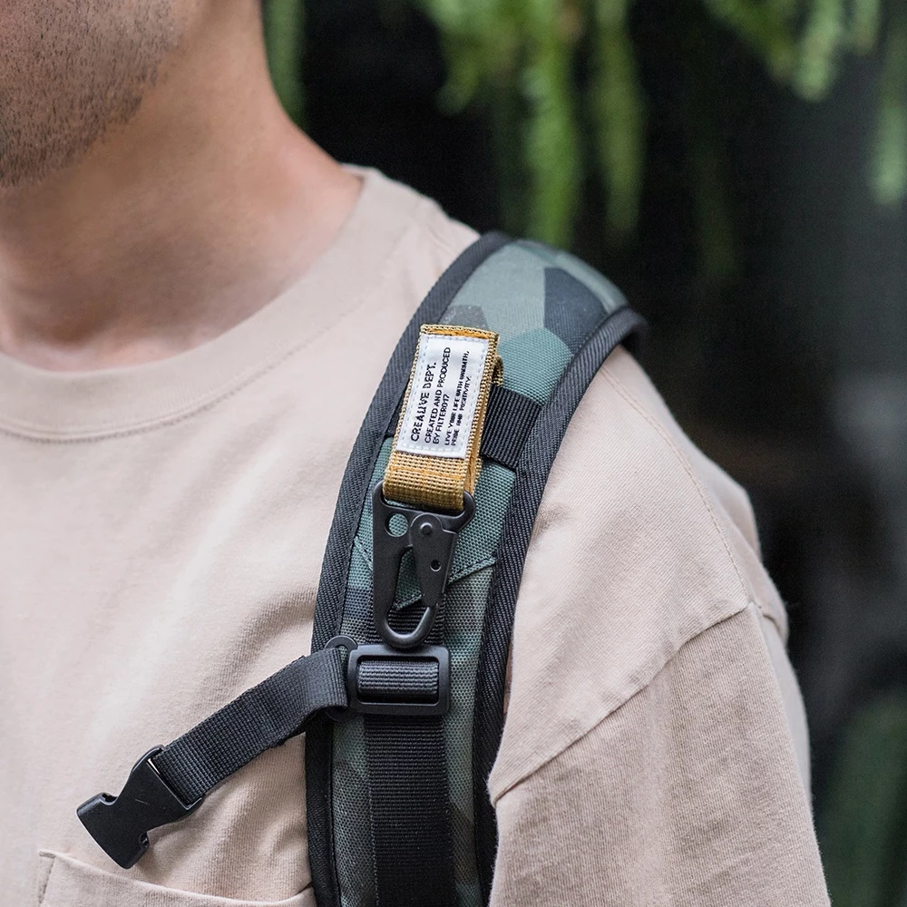 【綠色工場】Filter017 Military Keychain 軍用勾扣鑰匙圈 軍風D扣 扣環 金屬扣 軍綠/黑/沙