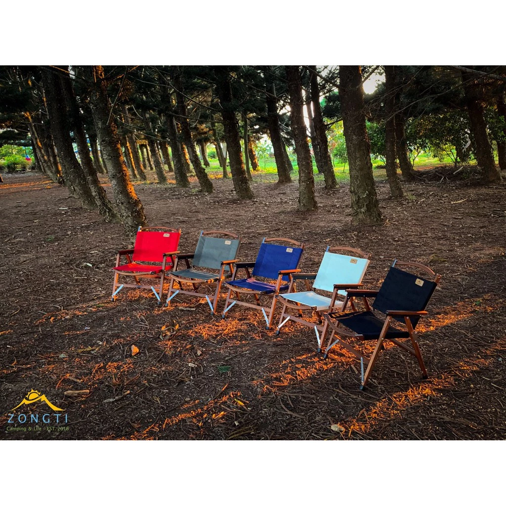 【綠色工場】ZONGTI 原木皇后椅 QUEEN CHAIR - 柚木黑白 藍 紅 綠 武椅 摺疊椅 休閒椅 導演椅
