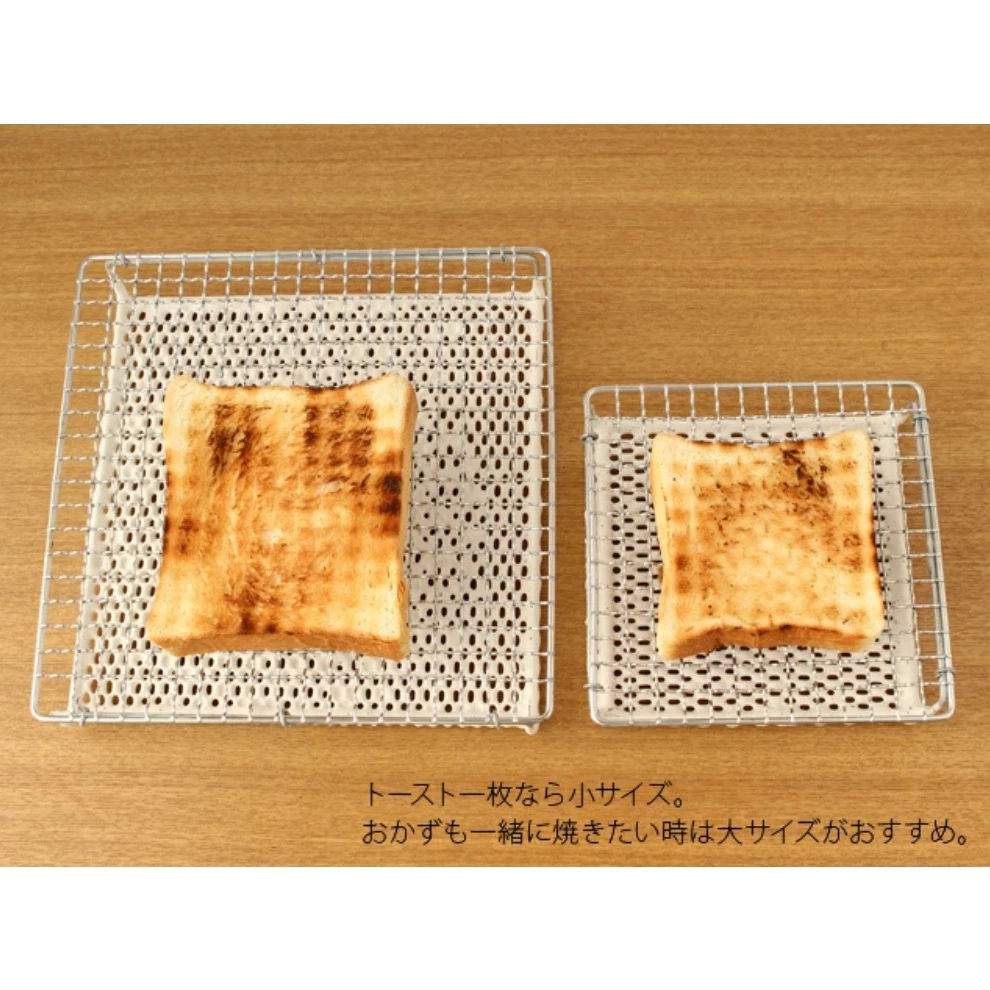 日本丸十金網 金屬陶瓷雙層燒烤網 【綠色工場】陶瓷烤網 麵包架 燒烤網 烤肉網 烤土司架 炊事 烹飪 露營 野營