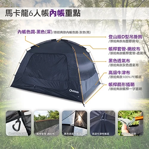 【綠色工場】露營裝備租借 好野　馬卡龍6人帳 (迷彩) 簡易帳 速搭帳 新手輕鬆搭設