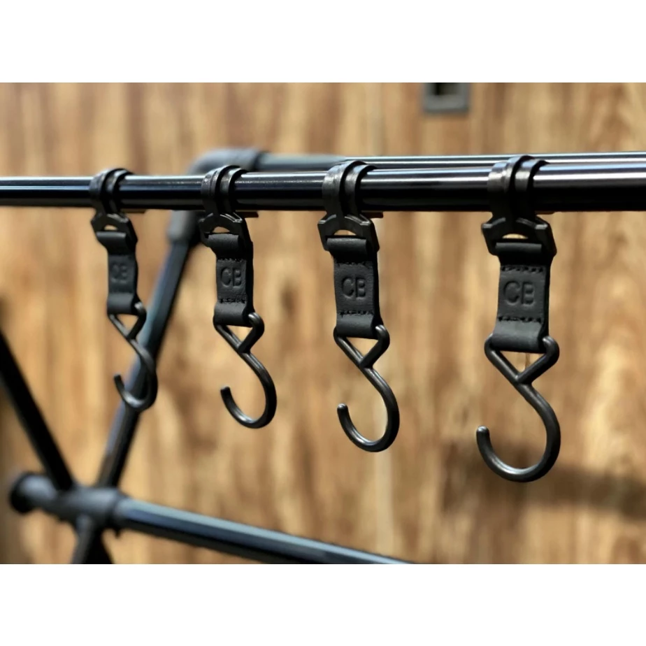 CampingBar瀝水掛架用加購皮製掛勾（4勾一組）【綠色工場】掛鈎 掛鉤 萬物掛勾 露營掛勾 露營 戶外 登山