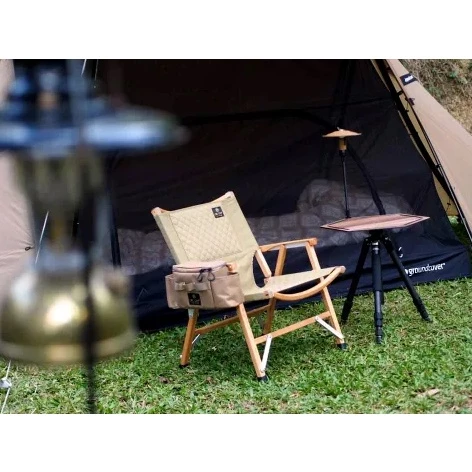 【綠色工場】OWL CAMP 居合椅 橡木胡桃 可拆骨架 最優坐露營椅 戶外椅 折疊椅 木椅 武椅 克米特椅 收納椅