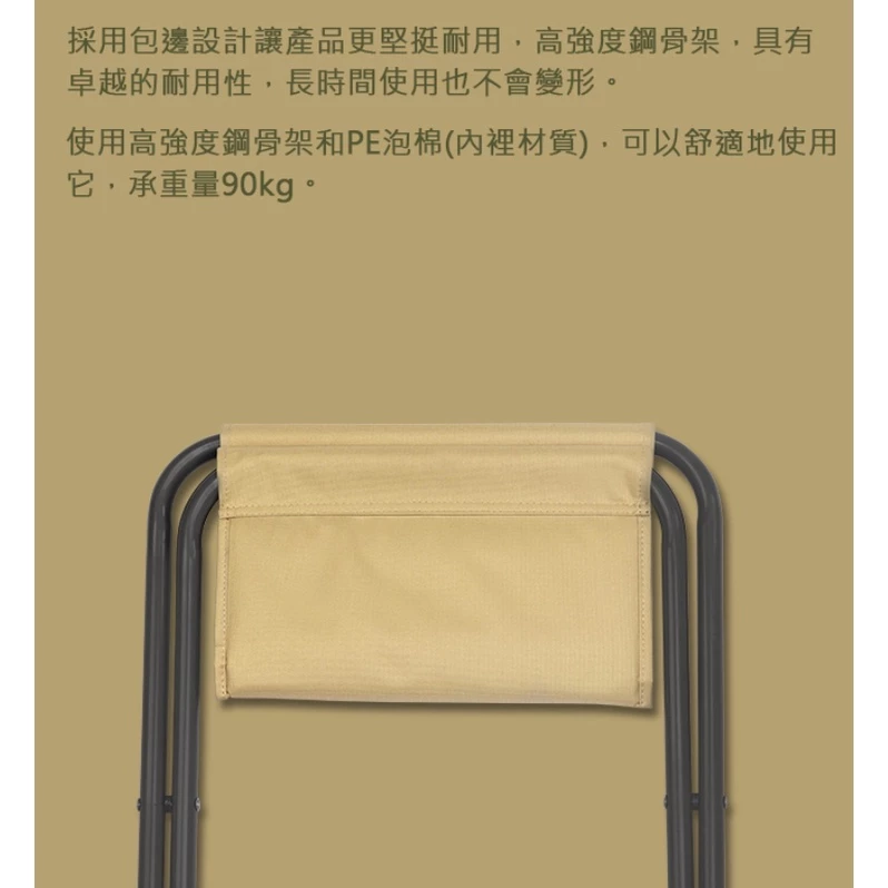【綠色工場】CARGO 加寬小板凳 (2入) 軍綠/沙色 軍風風格 露營椅 童軍椅 折凳 兒童椅 摺疊凳 摺疊椅 露營