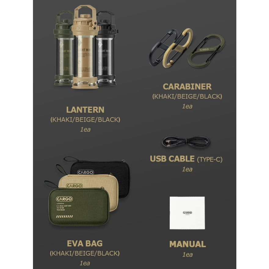 CARGO 工業風LED燈 mini【綠色工場】 多功能LED燈 露營燈 帳內燈 照明燈 燈塔手電筒 營燈 小夜燈
