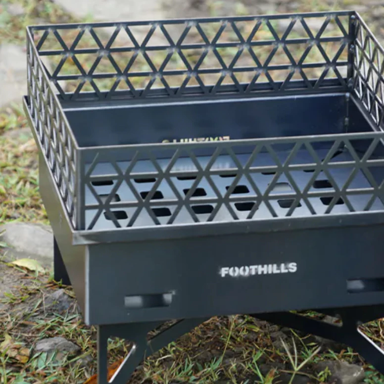 Foothills 山麓焚火台【綠色工場】台灣製精品 附收納袋 烤架 柴爐 柴燒爐 取暖爐 焚火台 焚火架
