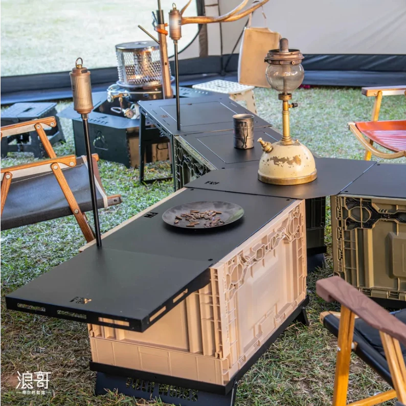FIELD WORKS 鐵件系列 側掛板 【綠色工場】黑鐵桌 IGT桌 一單位桌 側邊延伸板