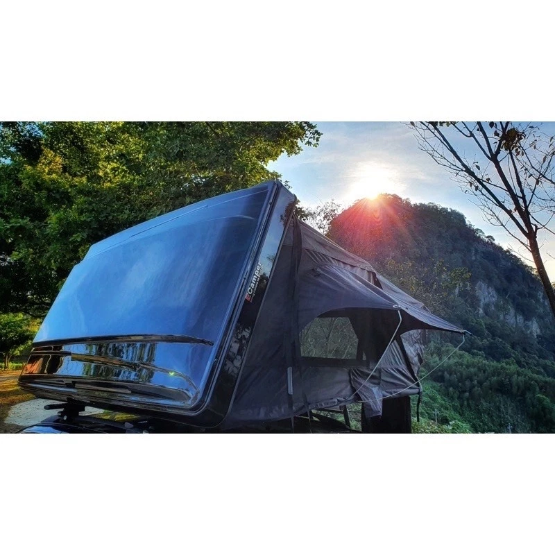 Ecamper 三代大型黑膠升級款ABS硬頂車頂帳【綠色工場】 車頂帳篷 車宿帳篷 硬殼車頂帳 鋁合金底板