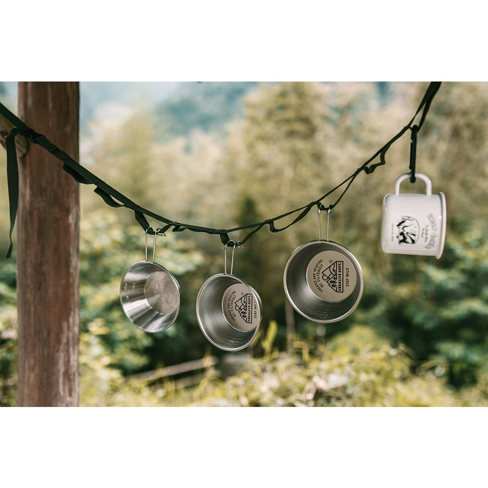【綠色工場】Filter017 露營掛繩組 軍風軍綠 掛物繩 掛勾 D扣 露營吊掛繩 露營 野營 登山 台灣製