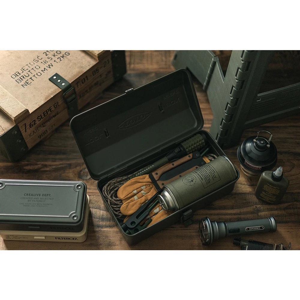 【綠色工場】日本製Filter017 x TOYO STEEL Tool Box Y-280日製層疊收納盒 小物鐵盒