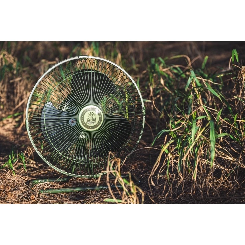 【綠色工場】樂活不露 360度 12吋靜音工業扇 戰術軍綠/沙色電扇 循環扇 電風扇 露營扇 立扇 桌扇 居家風扇
