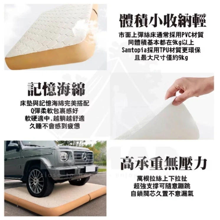【Samtopia 山姆托比】 拉絲TPU充氣床