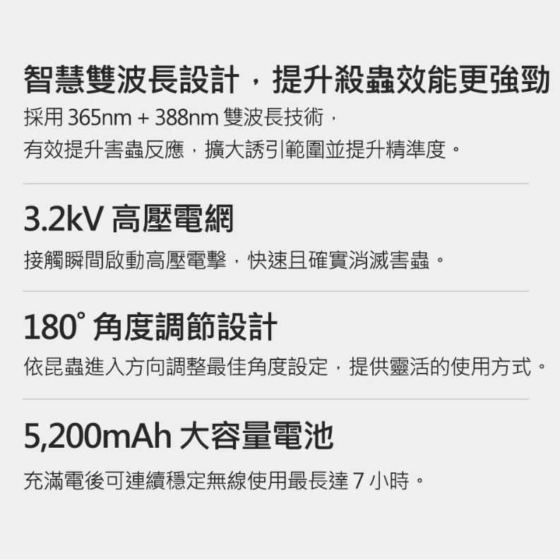 【CLAYMORE】 LED 雙波長效捕蚊燈