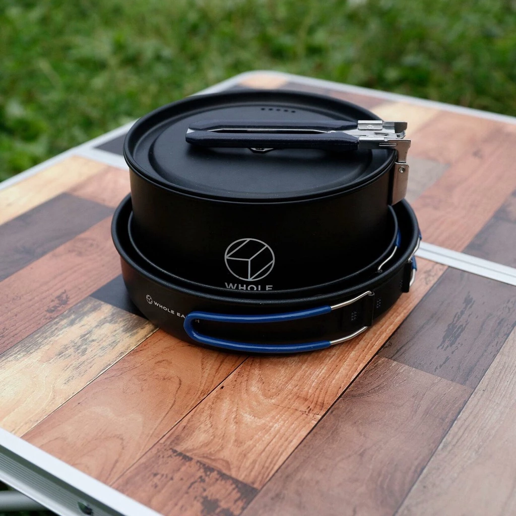【綠色工場】 Whole earth NOMAD POT 可收納鋁鍋 附收納袋 輕巧鍋 合金鍋 收納鍋 機車露營