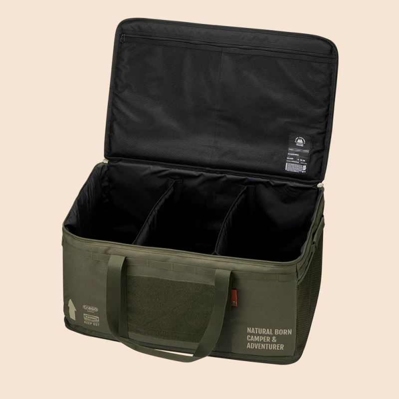 CARGO 工業風裝備收納袋52L 【綠色工場】裝備袋 行李袋 收納箱 行李袋 手提袋 露營收納 黑色/軍綠/沙色/灰色