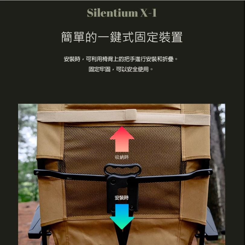 POLARIS北極星 X1 RELAX 四段折疊露營椅【綠色工場】露營高背椅 摺疊椅 大川椅 可調整椅背 附收納袋